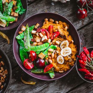 Sweet Potato Banana Curry with Peanut Butter