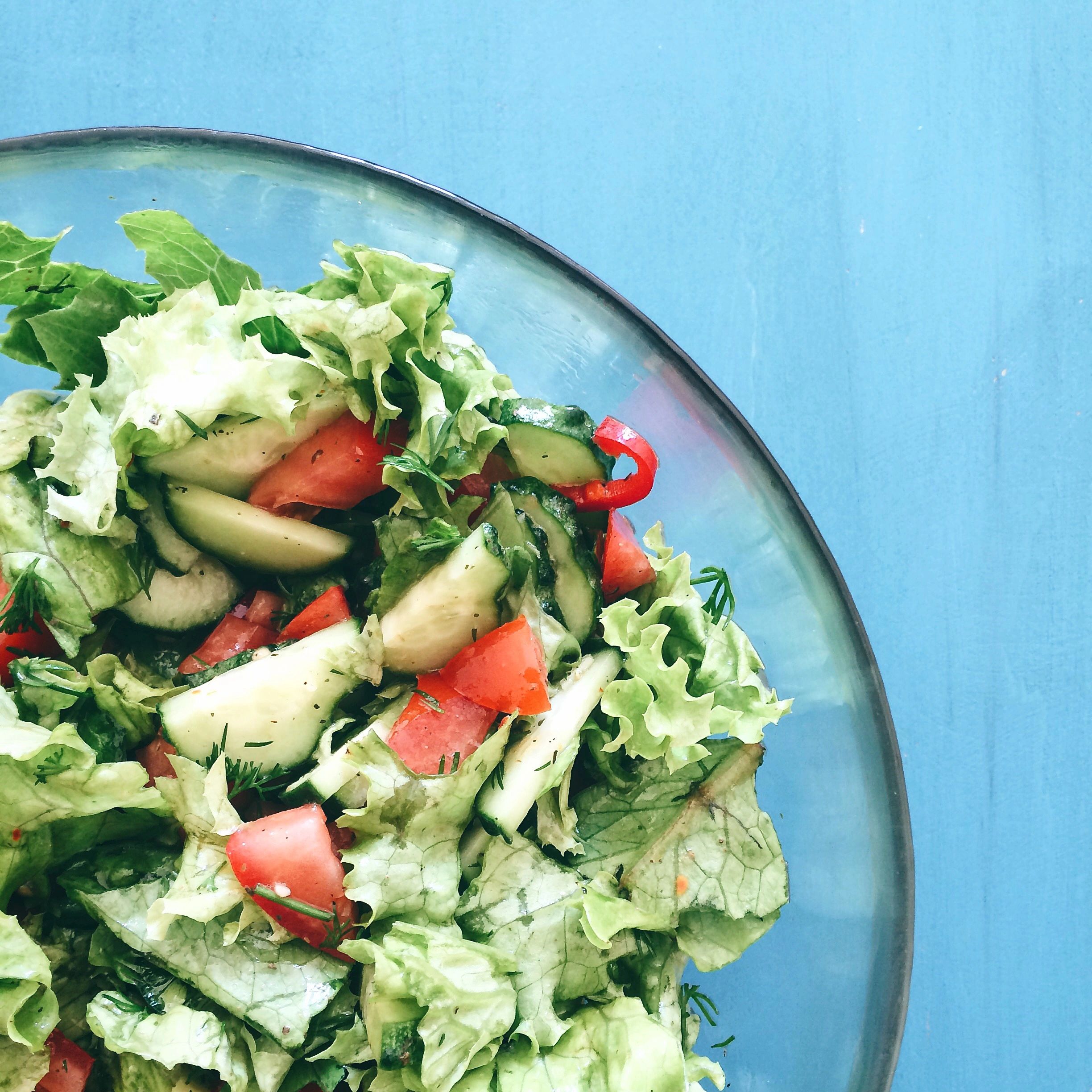 Fresh vegetable salad